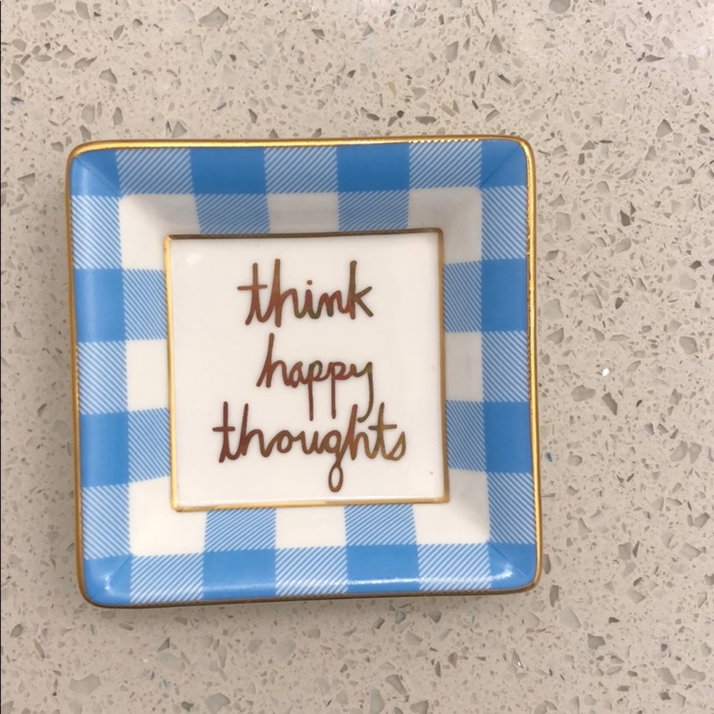 Draper James trinket dish “think happy thoughts”